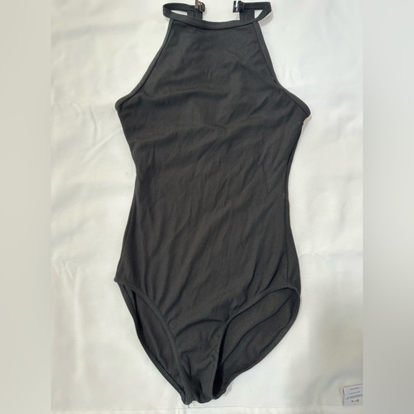 Adult Kennedy Ribbed Halter Leotard - Picture 3 of 7